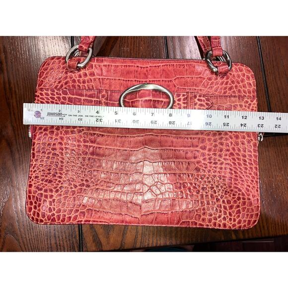 Tosca Blu Italian Red Leather Alligator Handbag! - Picture 16 of 16
